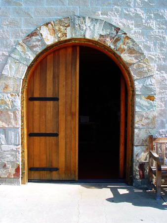 The cellar door at Silver Oak. Silver Oak pours on international Delta One routes from October 2026 through March 2027.