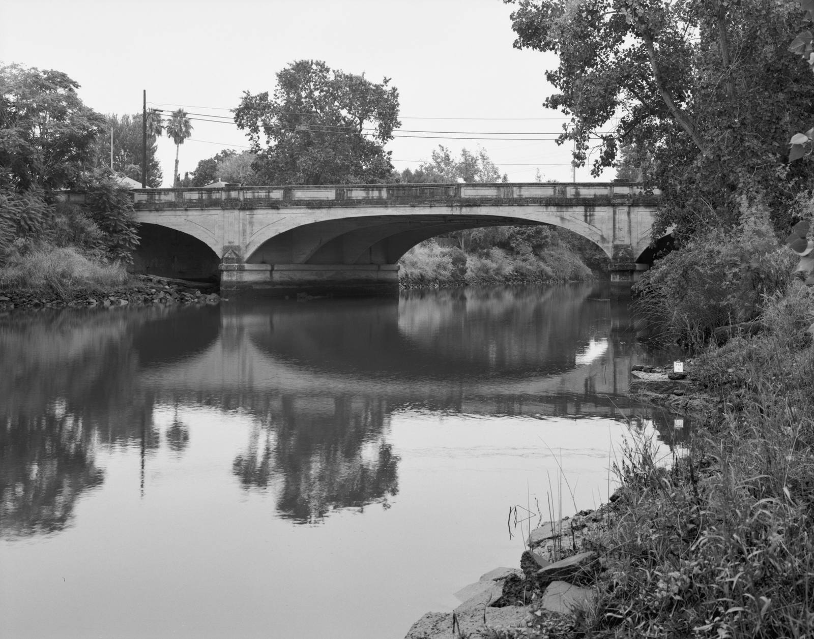 The First Street Bridge over the Napa River, surveyed for the Historic American Engineering Record. Let the river set the route.
