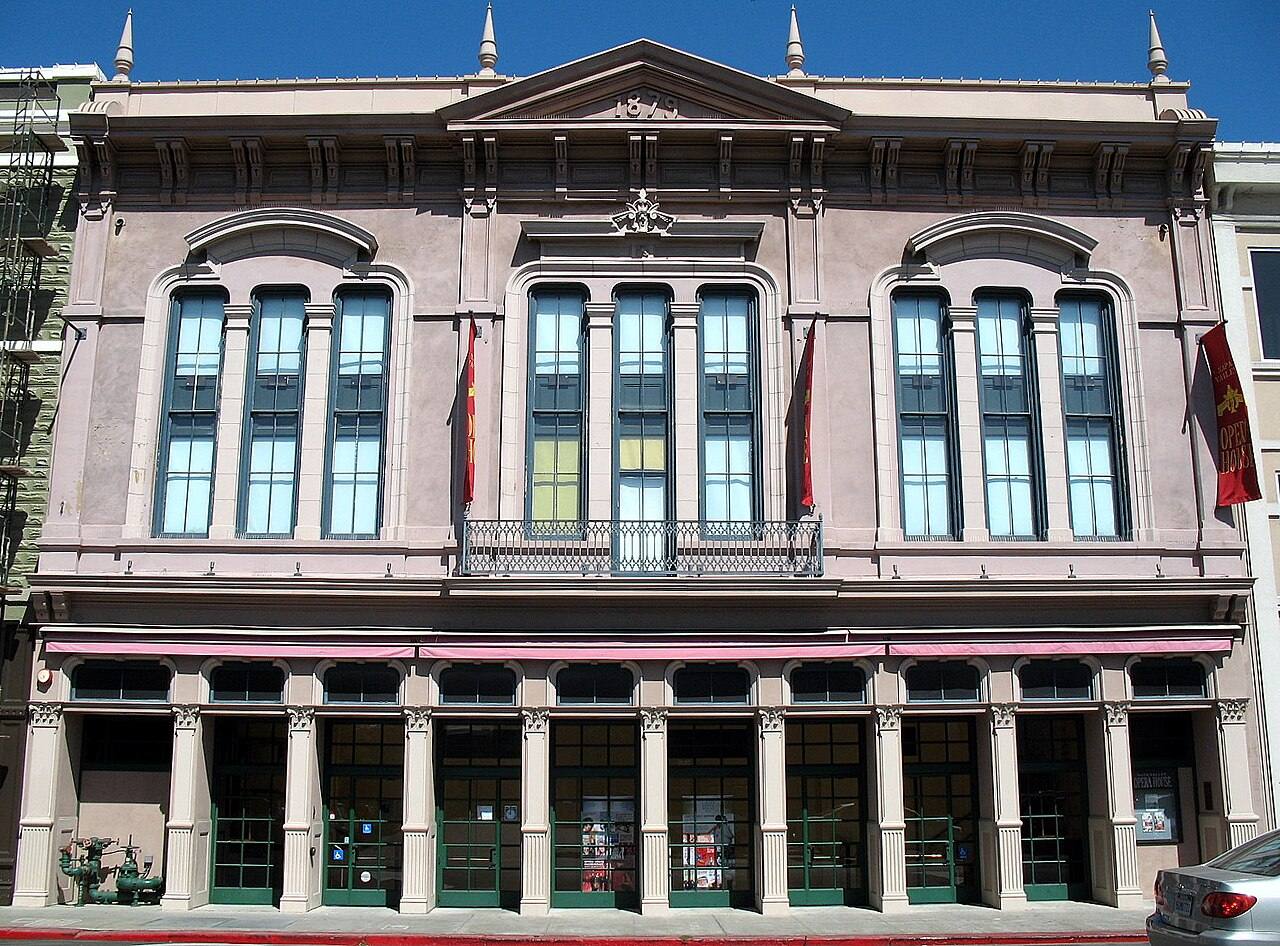 The Napa Valley Opera House, built in 1879, anchors the 1000 block of Main Street.