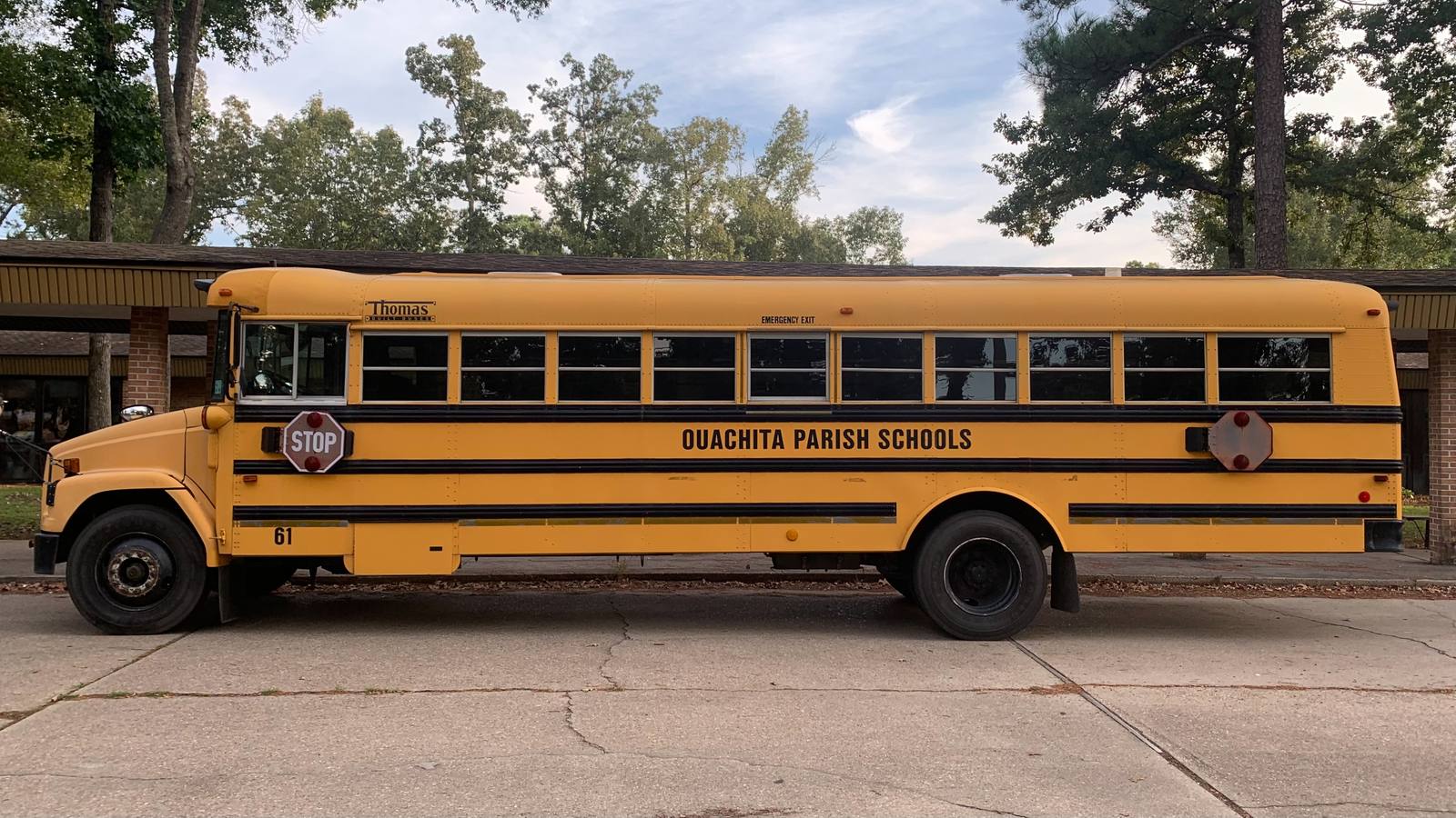 A school bus at Swartz Elementary in Ouachita Parish, Louisiana. The programs funded by the new Napa Valley Vintners grants serve 8,500 Napa County students.