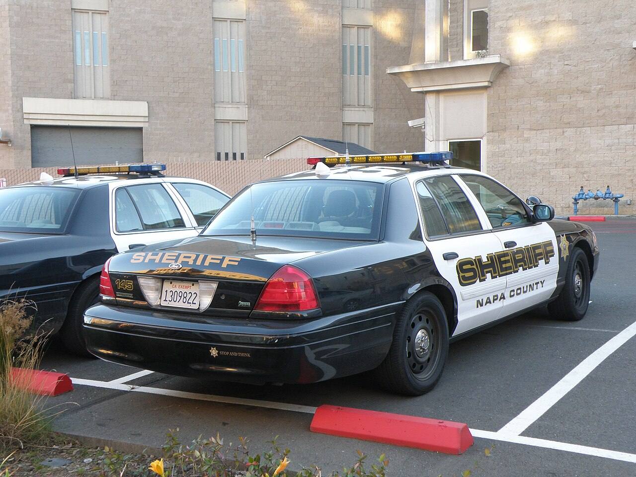 A Napa County Sheriff’s Office patrol car. The sheriff’s office helped Shasta County deputies locate and arrest the suspect in the city of Napa on Monday.